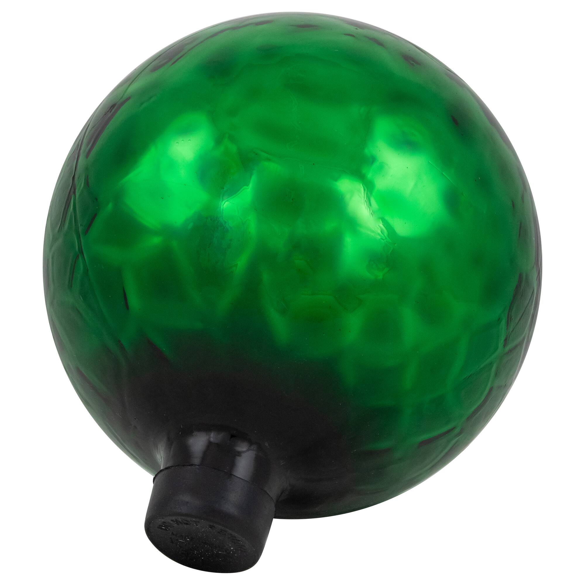 10" Green Turtle Shell Inspired Mirrored Outdoor Garden Gazing Ball